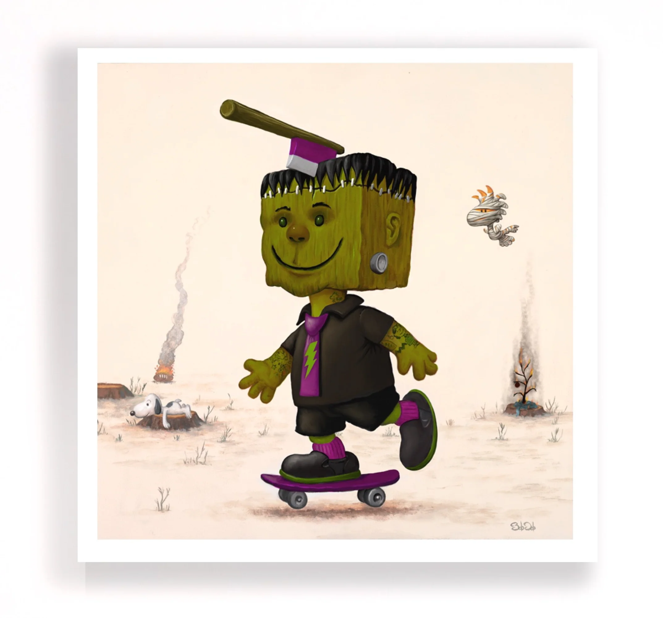 "Blockenstein" Block Head Vinyl Figure - Image 3