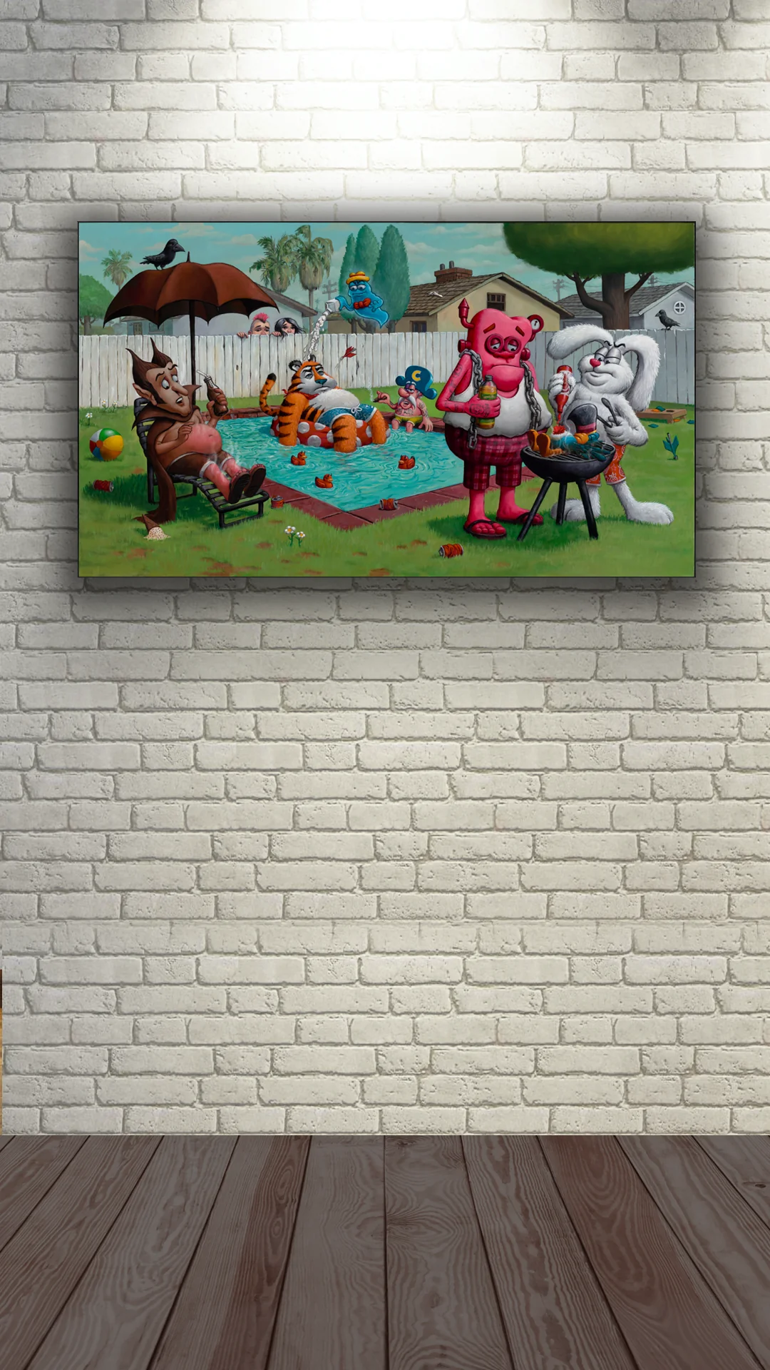 "Sweet Day Poolside" Canvas  Editions - Image 4